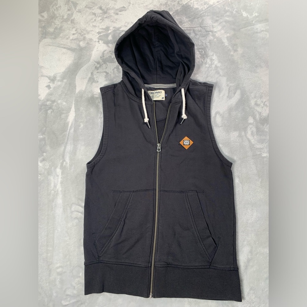 Jack & Jones Black Textured Hoodie